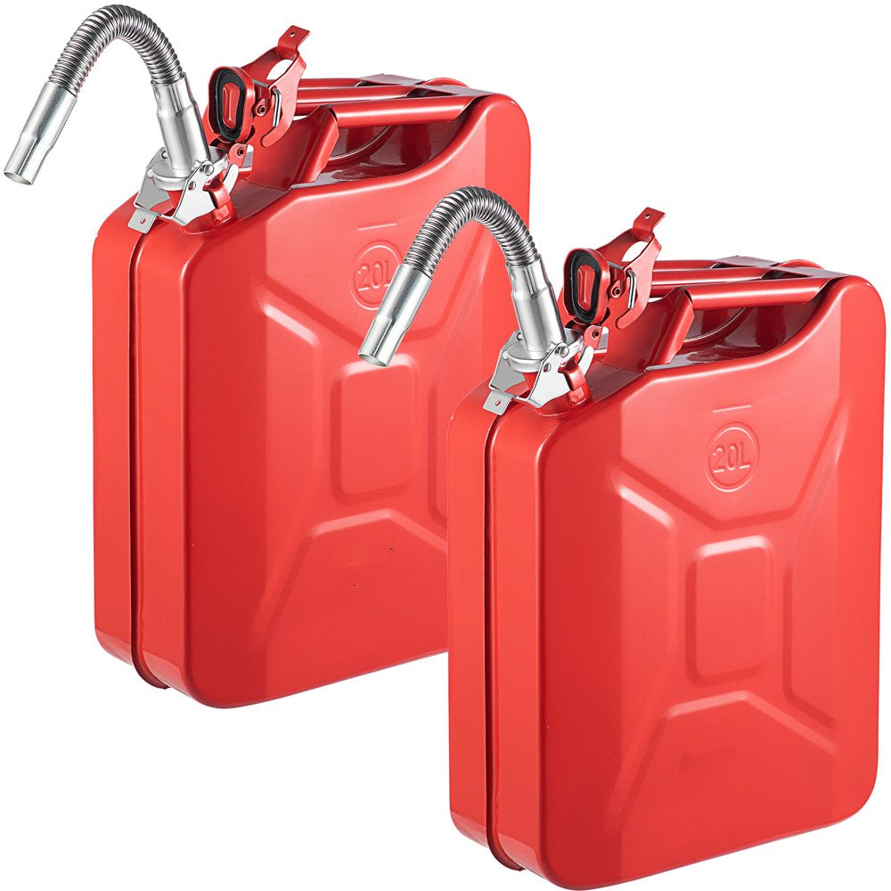 VEVOR Jerry Fuel Can with Flexible Spout System, 5.3 Gallon/20 L