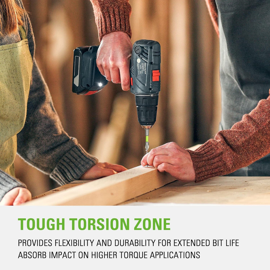 24V Brushless Cordless Drill Impact Driver Power Tool Combo Kit Included 1/2”Drill & 1/4”Hex