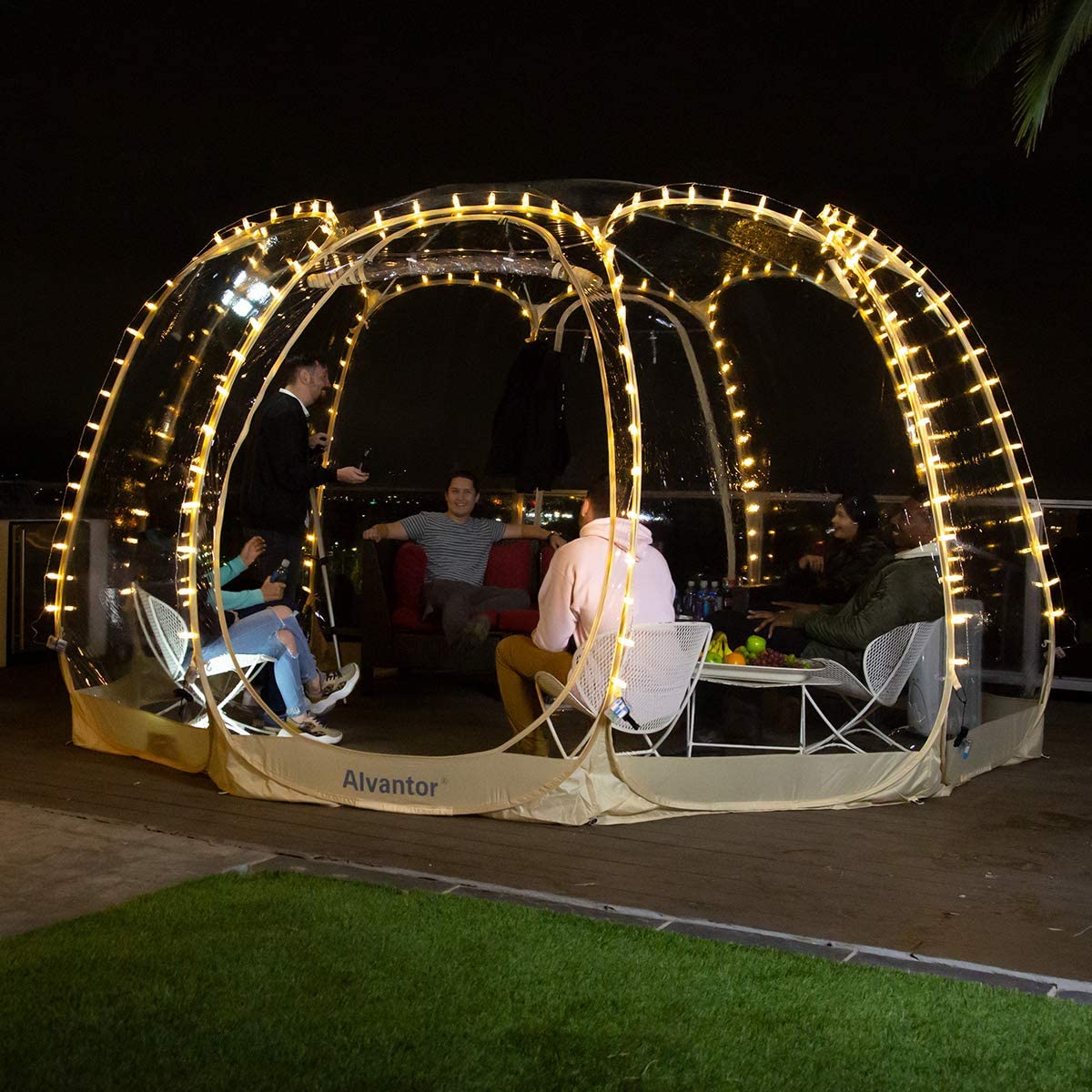 Bubble Tent Pop Up Gazebo, 8-10 Person Igloo Dome Garden Patio Canopy Shelter