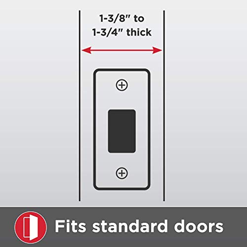 Kwikset Pismo Privacy Locking Door Knob, Interior Handle with Keyless Lock