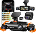 360° Dash Cam 4-Channel FHD 4*1080P Wi-Fi GPS Voice Control Car Camera Front 2K+1080P