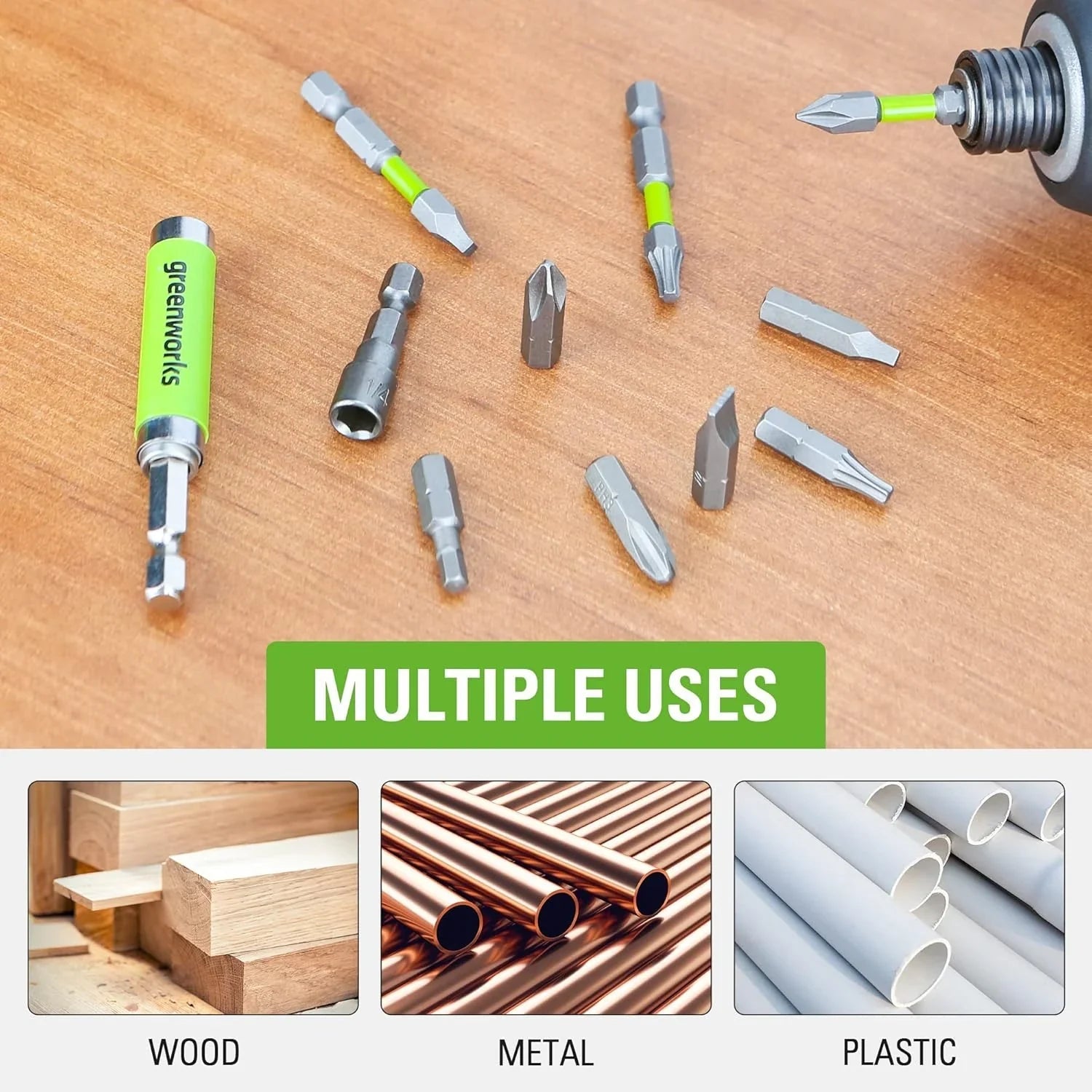 24V Brushless Cordless Drill Impact Driver Power Tool Combo Kit Included 1/2”Drill & 1/4”Hex