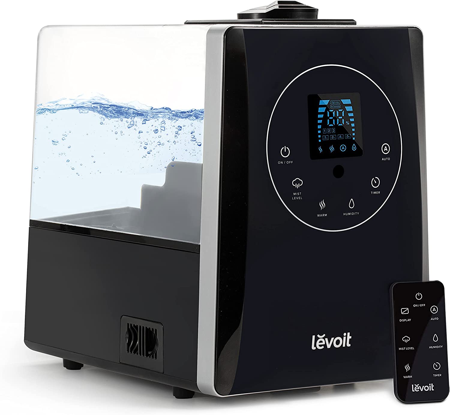 Humidifiers for Bedroom Large Room 6L Warm and Cool Mist for Families Plants with Built-in Humidity Sensor