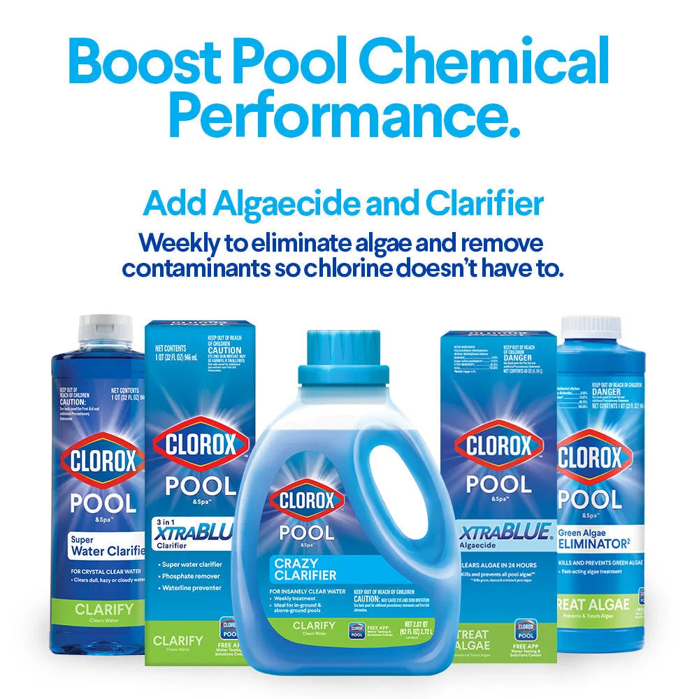 Clorox Pool&Spa XtraBlue 3 测 Chlorinating Tablets for Swimming Pools, 25lb