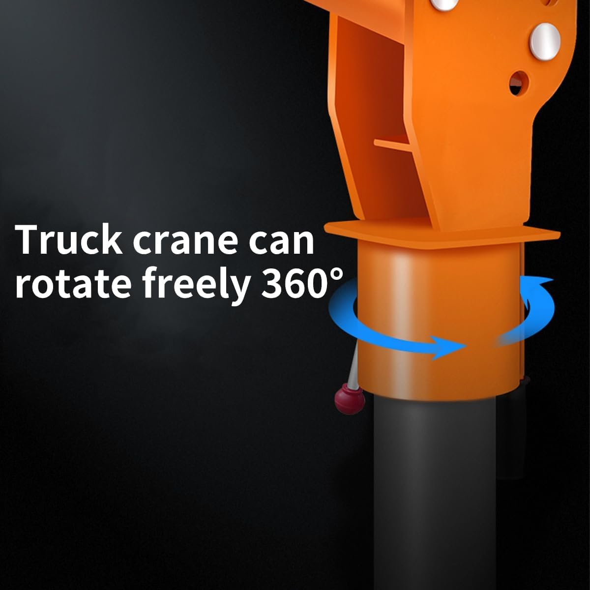 1100lb Folding Dismountable Household Hoist Truck Crane with Electric Hoist (110V) 880lb Pulling Force, Jib Cranes for Factory, Warehouse, Construction