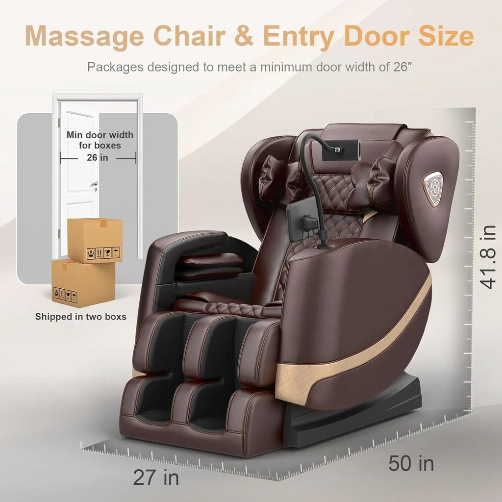 2025 Massage Chair Full Body Zero Gravity Massage Chair with 10 Fix Rollers Heating