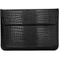 Black Faux Crocodile Laptop Sleeve Case
