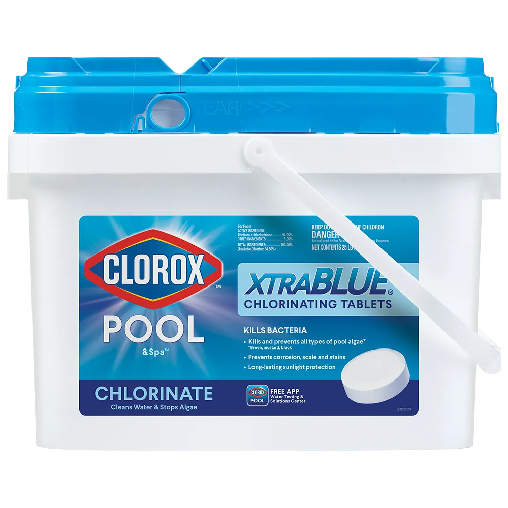Clorox Pool&Spa XtraBlue 3 测 Chlorinating Tablets for Swimming Pools, 25lb
