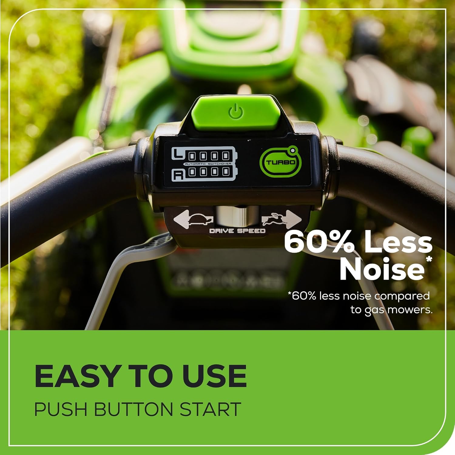 60V 21" Cordless (Self-Propelled) Lawn Mower , 2 x 4.0Ah Batteries and Dual Port Rapid Charger