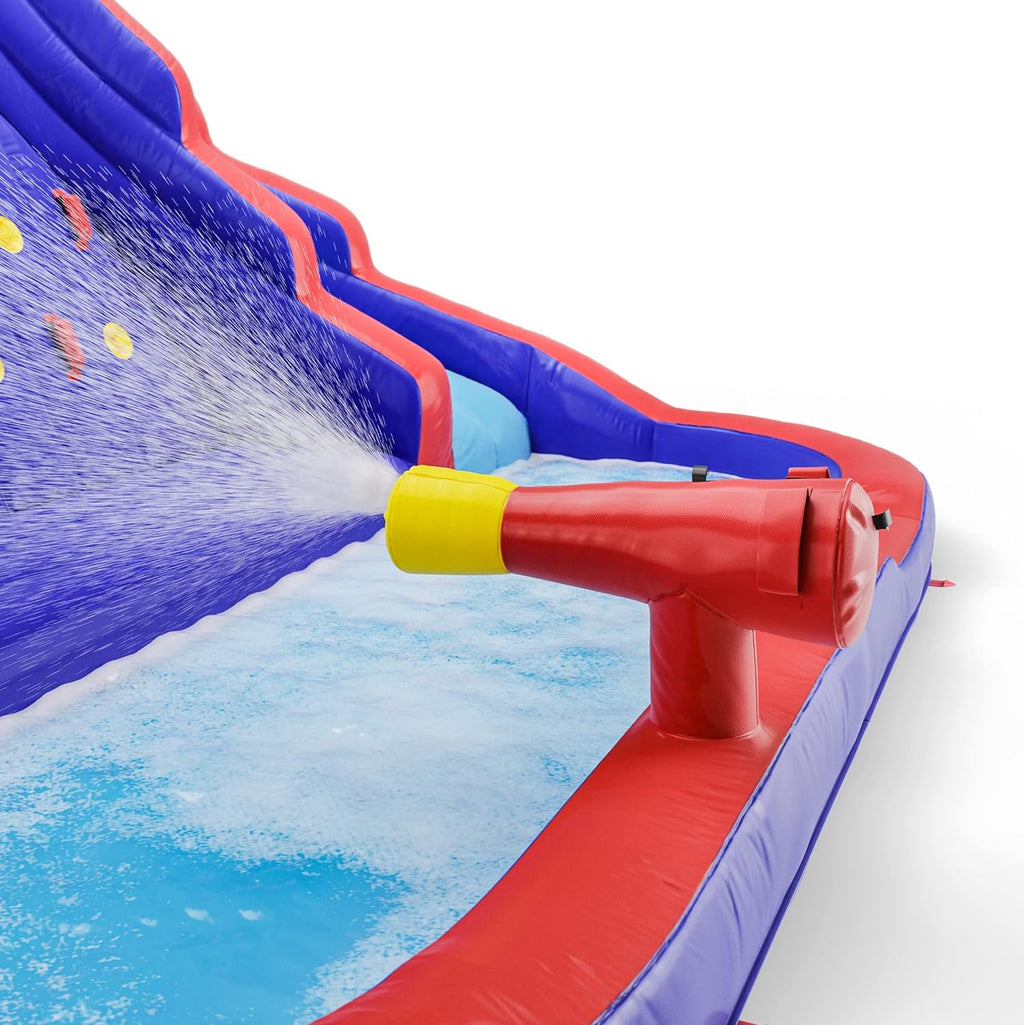 Inflatable Water Slide| Water Bounce House Waterslide for Backyard, Kids and Adults | Inflatable Water Park with Air Pump & Carrying Case