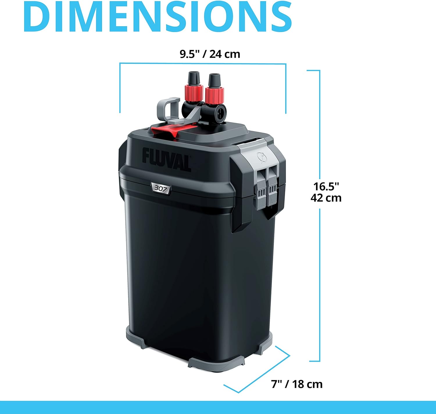 Perfomance Canister Filter - for Aquariums Up to 100 Gallons - Aquarium Canister Filter