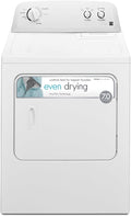 29′′ Front Load Electric Dryer with Wrinkle Guard and 7.0 Cubic Ft. Total Capacity, White