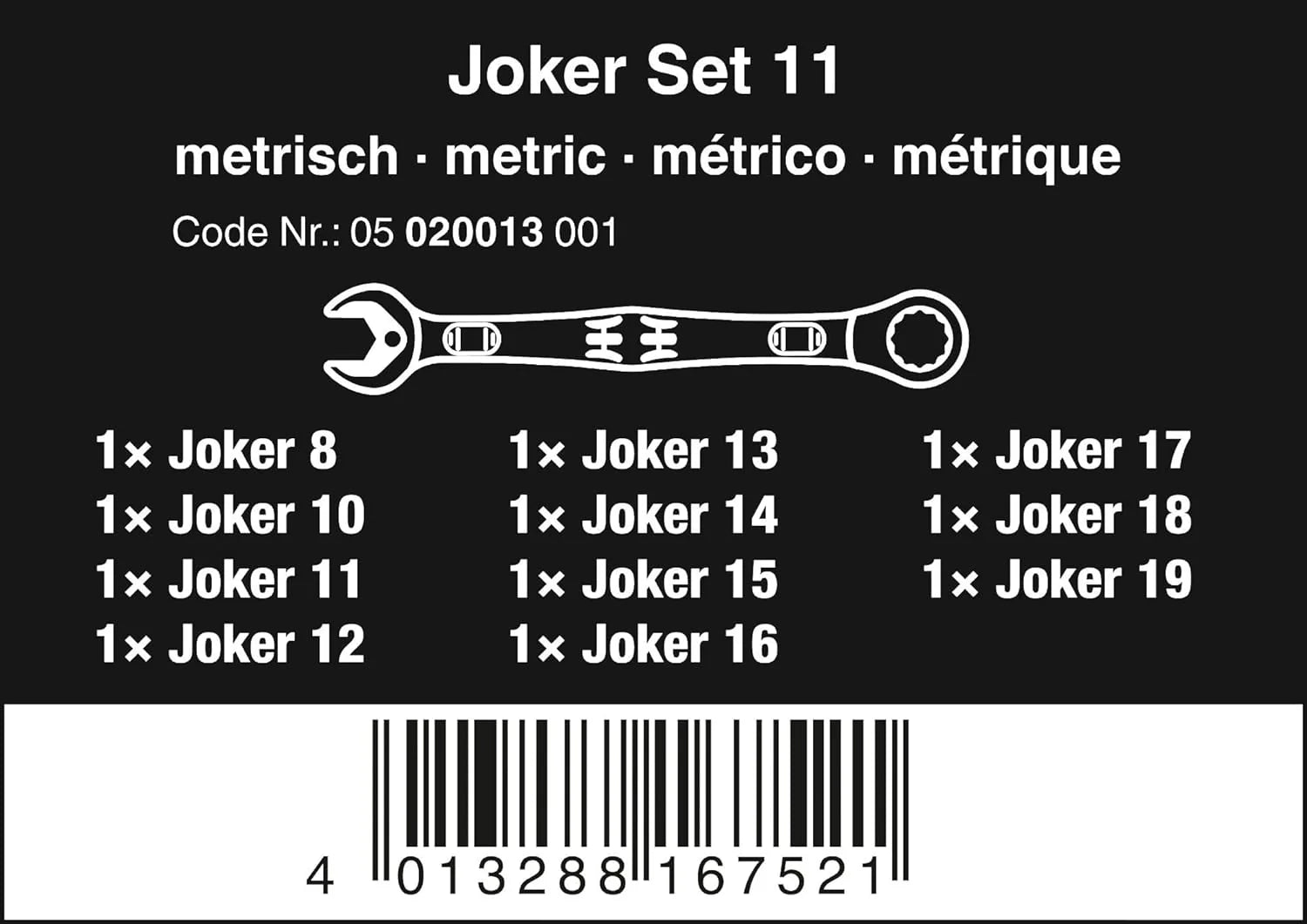 5003594001 8100 SB 2 Zyklop 3/8" Metric Ratchet Set ( Piece of 43)