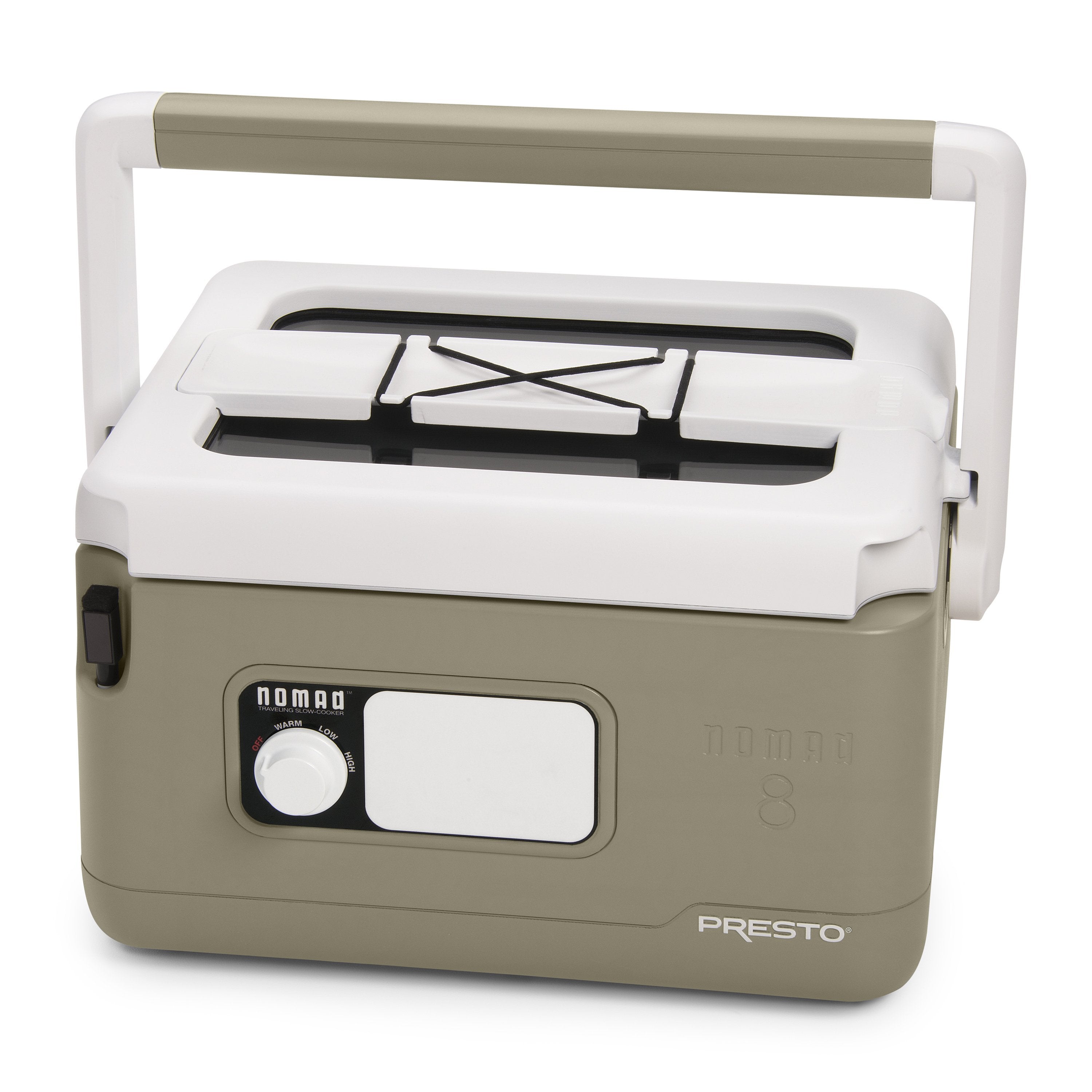 8-Quart Nomad Traveling Slow Cooker in Tan