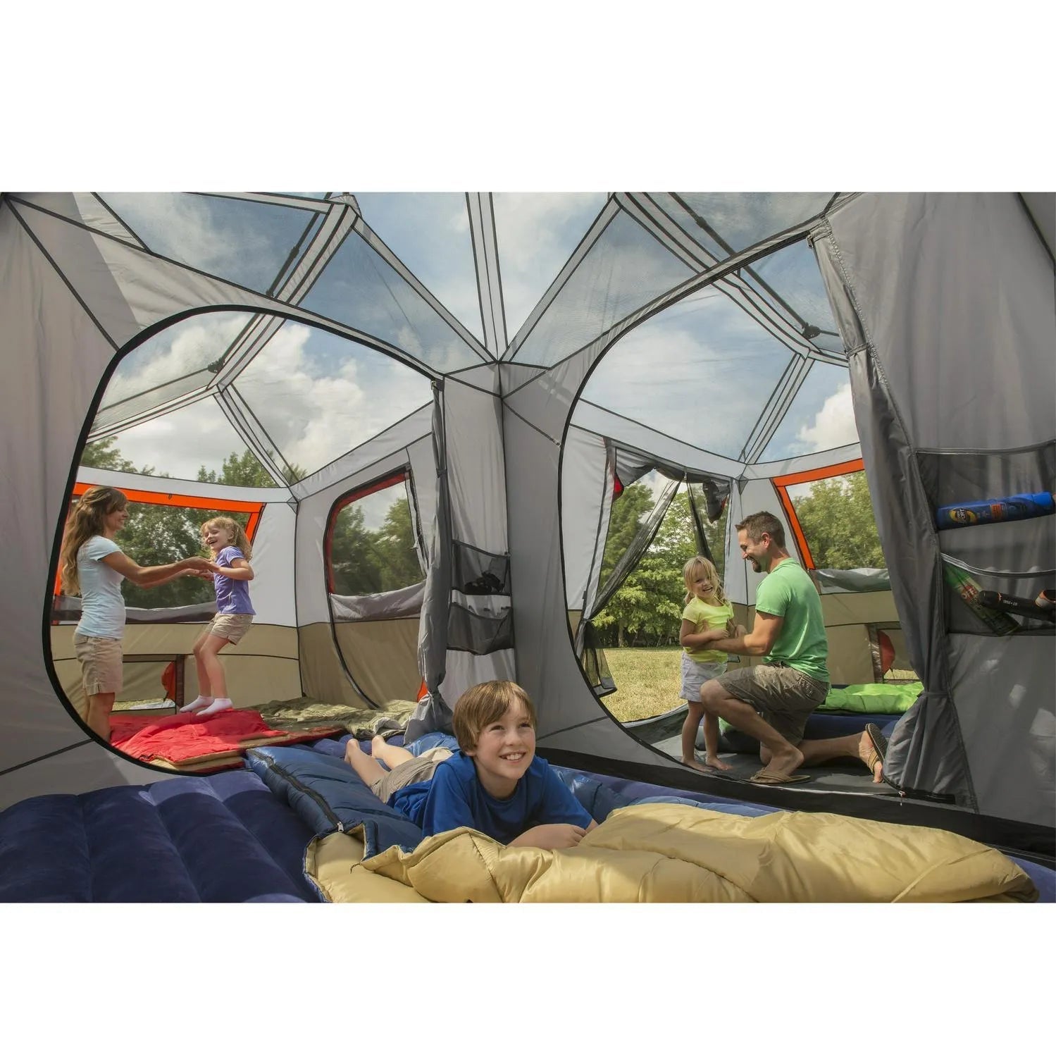 Instant Cabin Tent, Sleeps 12