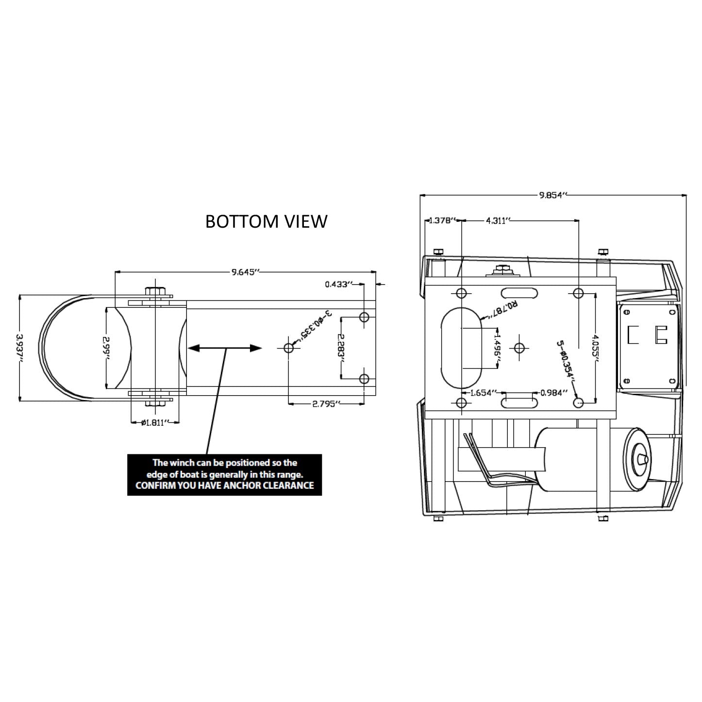Electric Saltwater Windlass Wireless Control