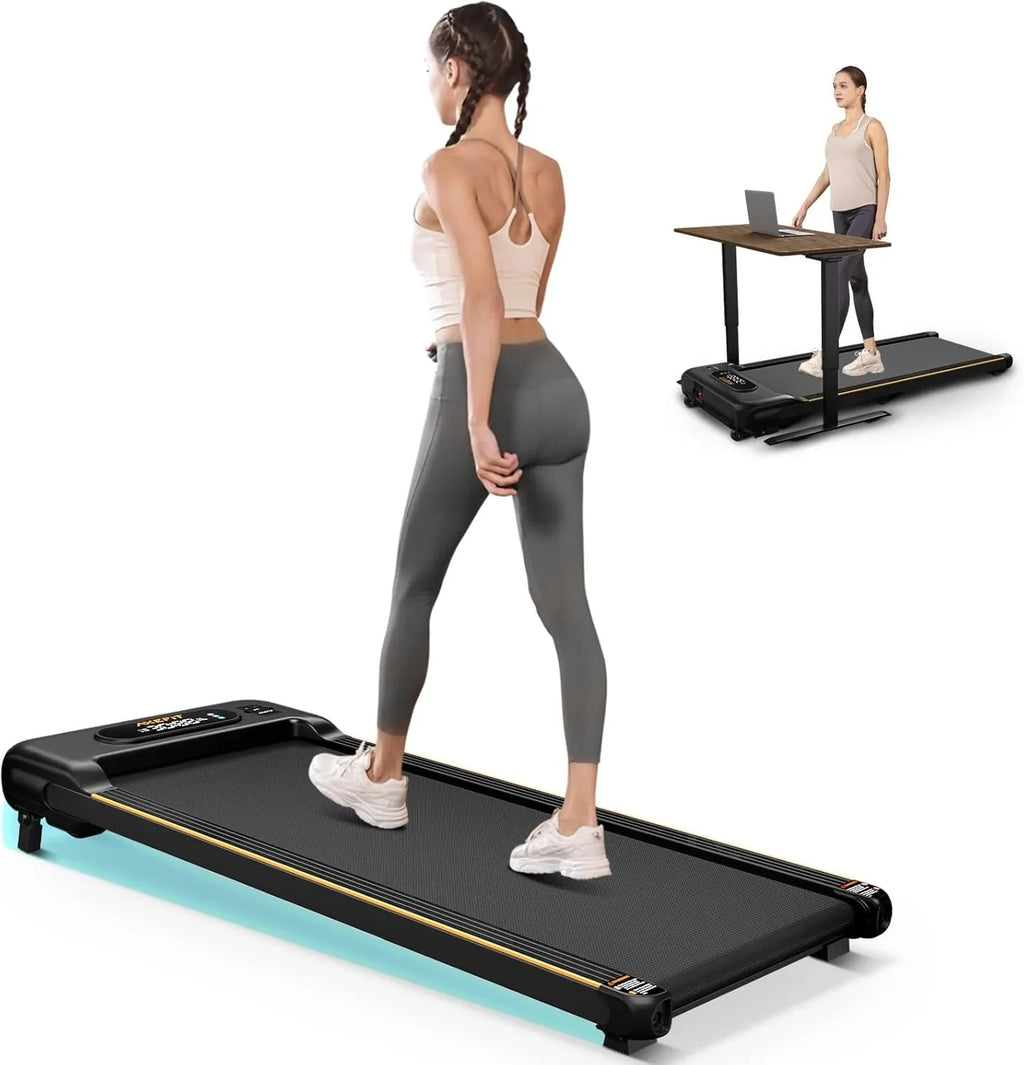2.5 HP Portable Treadmill with Inclined Walking Pad Panel and Remote 4-in-1 Walking Treadmill