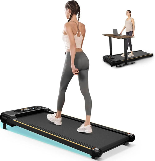 2.5 HP Portable Treadmill with Inclined Walking Pad Panel and Remote 4-in-1 Walking Treadmill