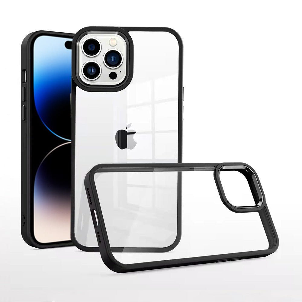 Colorful Border Clear iphone Case