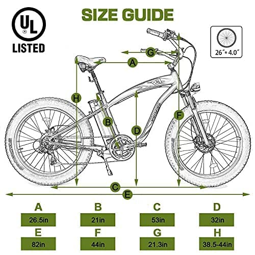 750W Electric Bike 26 测 Fat Tire Adult Electric Bicycles 48V 13AH Removable Lithium Battery Ebike with Suspension Fork Aluminium Frame Beach Snow Mountain E-Bike for Adults