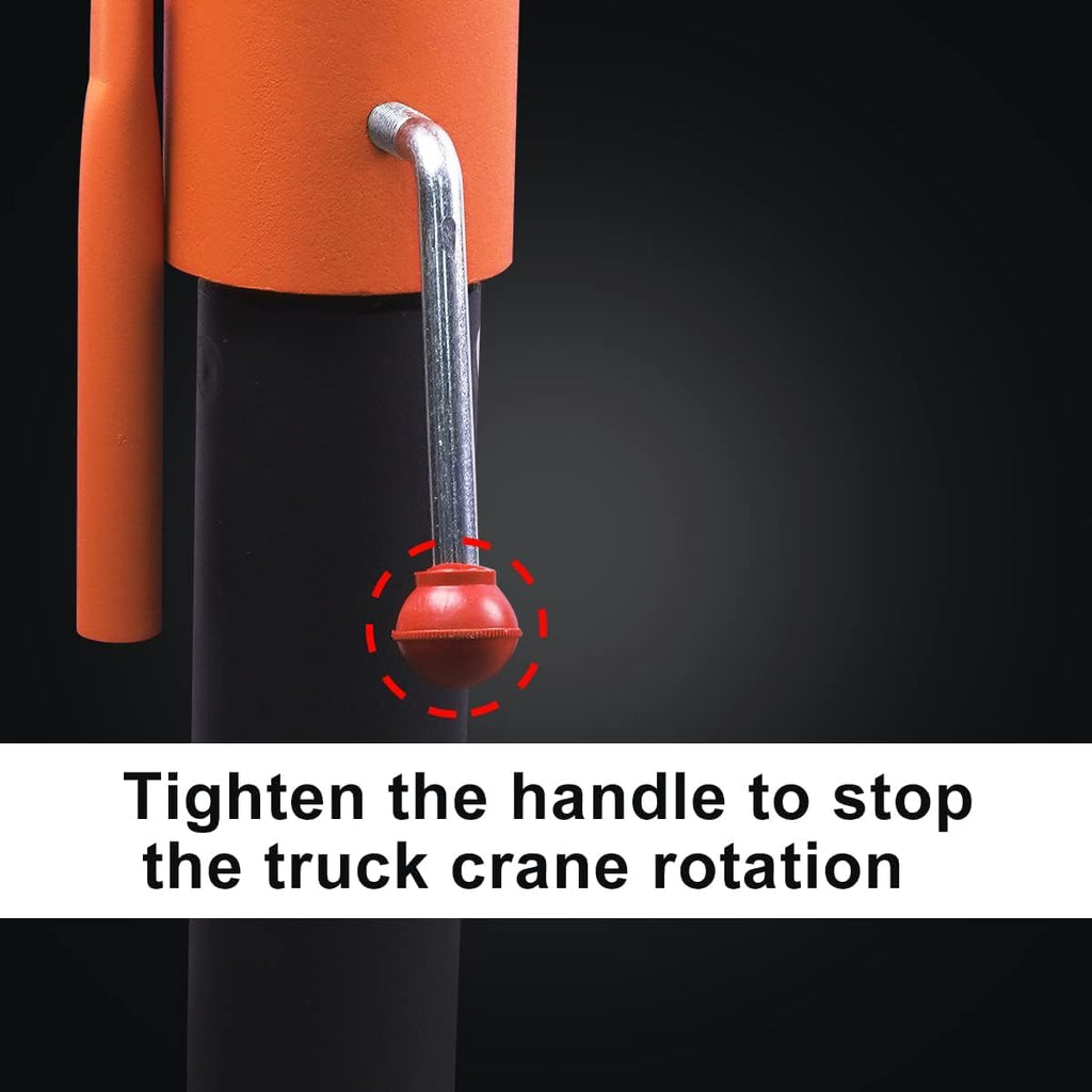 1100lb Folding Dismountable Household Hoist Truck Crane with Electric Hoist (110V) 880lb Pulling Force, Jib Cranes for Factory, Warehouse, Construction