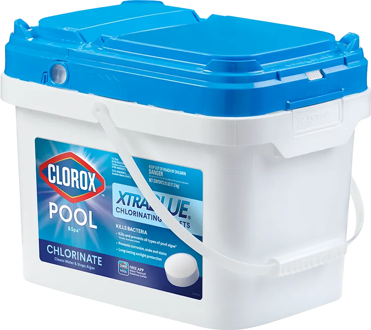 Clorox Pool&Spa XtraBlue 3 测 Chlorinating Tablets for Swimming Pools, 25lb