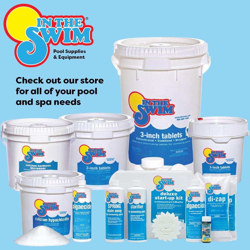In The Swim Pool Shock 68% Cal-Hypo Granular Sanitizer for Crystal Clear Water Defends Against Bacteria, Algae, and Microorganisms